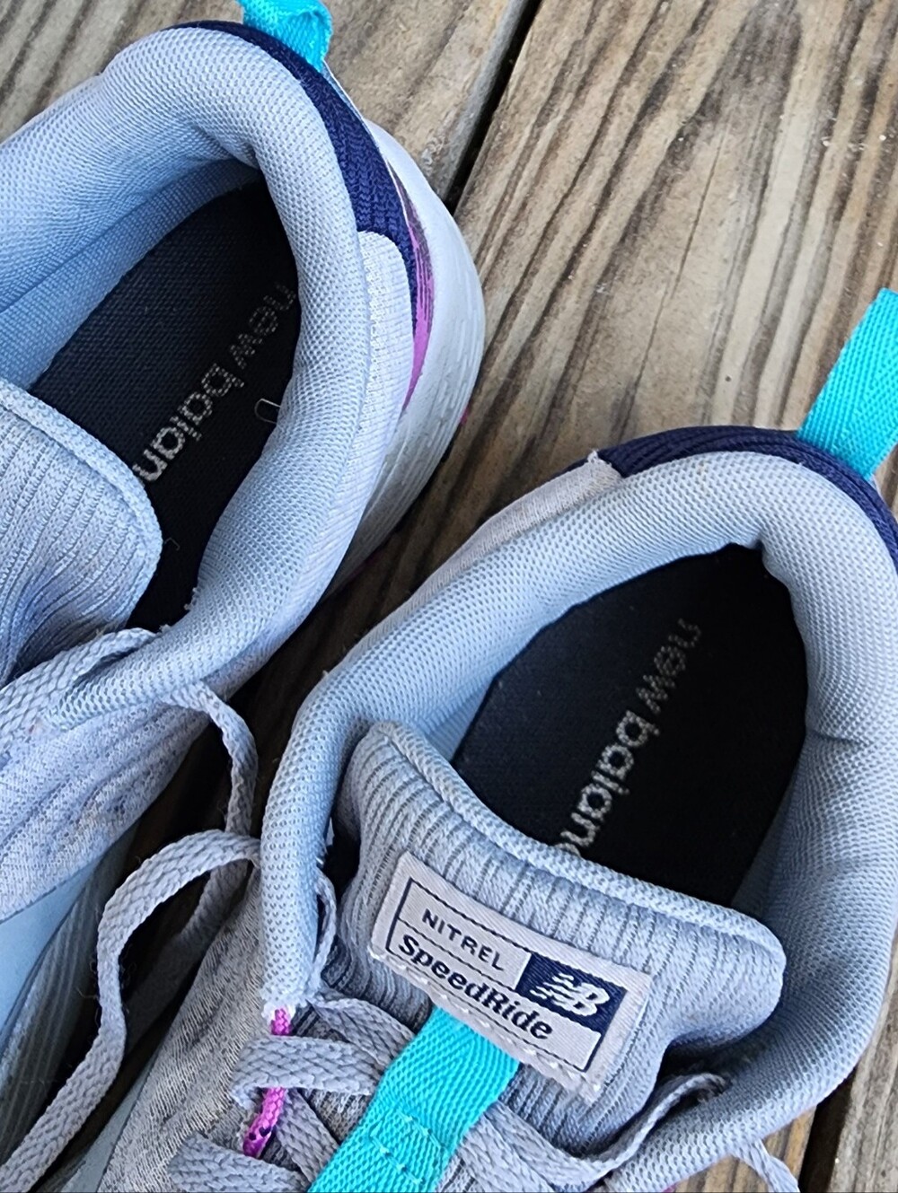 New Balance Nitrel v3 Trail Running Shoes Nomen's Gray Purple Teal Size 9 - Picture 4 of 6